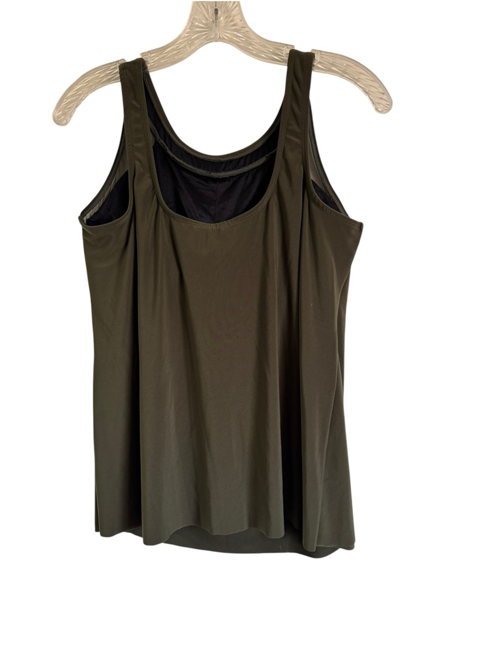 Miraclesuit Illusionists Ursula Underwire Tankini Swim Top In Nori Green Size 12 - Picture 4 of 11